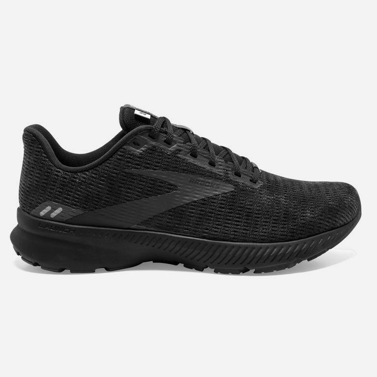 Brooks Launch 8 Mens Light Cushion Road Running Shoes - Black/Ebony/Grey/Charcoal - Philippines (715